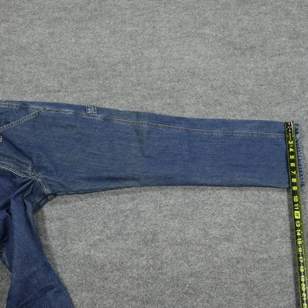 Wrangler Jeans Mens 32x32 Blue Straight‎ Relaxed Lined Insulated Denim Pockets